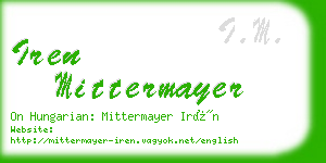 iren mittermayer business card